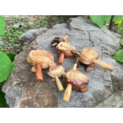 Instrumentos de percusión tailandesa vintage ranas