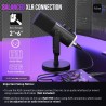 FIFINE - Micrófono dinámico XLR/USB | Microfono para podcast, transmision de musica y juegos