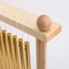 ENNBOM Carillón de 20 notas para mesa, timbre de viento, 20 barras, instrumento de percusión con mazo