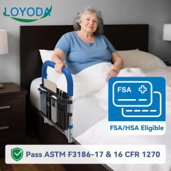 Rieles de cama para adultos mayores