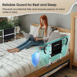 Riel de cama doble para adultos mayores