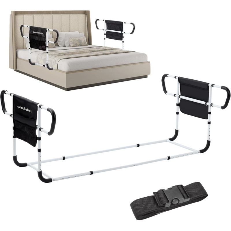 Riel de cama doble para adultos mayores