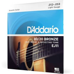 D'Addario Cuerdas de guitarra - Cuerdas de guitarra acústica