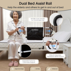 Riel de cama doble para adultos mayores