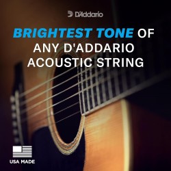 D'Addario Cuerdas de guitarra - Cuerdas de guitarra acústica