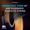 D'Addario Cuerdas de guitarra - Cuerdas de guitarra acústica