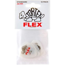 Jim Dunlop Público estándar Tortex Flex .50MM - Paquete de 12