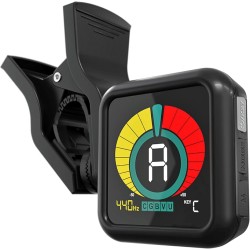 KLIQ UberTuner - Afinador profesional de clip | Para todo tipo de instrumento con afinacion cromatica