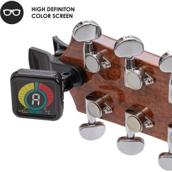 KLIQ UberTuner - Afinador profesional de clip | Para todo tipo de instrumento con afinacion cromatica