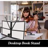 1 paquete de soporte de música, con soporte de clip para partituras de música y bolsa de transporte
