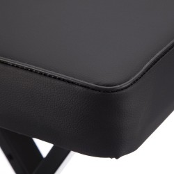 Taburete resistente RockJam Xfinity con doble X para piano, premontado, con correas de bloqueo
