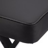 Taburete resistente RockJam Xfinity con doble X para piano, premontado, con correas de bloqueo