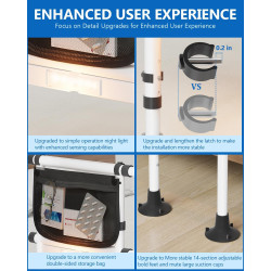 Rieles de cama para adultos mayores