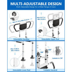 Rieles de cama para adultos mayores