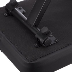 Taburete resistente RockJam Xfinity con doble X para piano, premontado, con correas de bloqueo