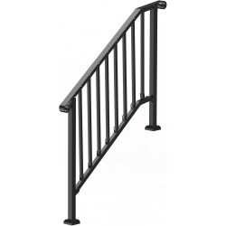 VEVOR Pasamanos para escalones al aire libre | Pasamanos con diseño elegante para escaleras