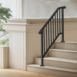 VEVOR Pasamanos para escalones al aire libre | Pasamanos con diseño elegante para escaleras