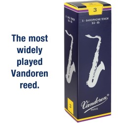 Lengüetas SR2215 tenor para saxofón, fuerza de 1.5, 5 unidades, de la marca Vandoren