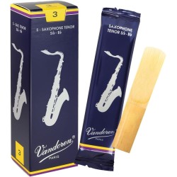 Lengüetas SR2215 tenor para saxofón, fuerza de 1.5, 5 unidades, de la marca Vandoren