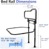 Rieles de cama para adultos mayores