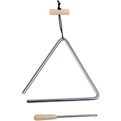 Instrumento musical del triángulo | De acero inoxidable y resistente