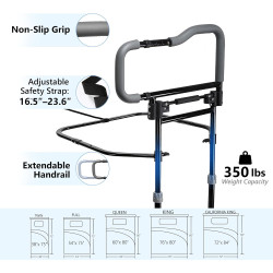 Rieles de cama para adultos mayores