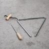 Instrumento musical del triángulo | De acero inoxidable y resistente