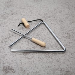 Instrumento musical del triángulo | De acero inoxidable y resistente