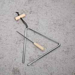 Instrumento musical del triángulo | De acero inoxidable y resistente