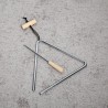 Instrumento musical del triángulo | De acero inoxidable y resistente