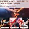 Correas de guitarra eléctrica acústica, correa de guitarra baja con 3 extremos de soporte para púas de guitarra