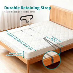 Rieles de cama para adultos mayores, riel de asistencia de cama ajustable para personas mayores