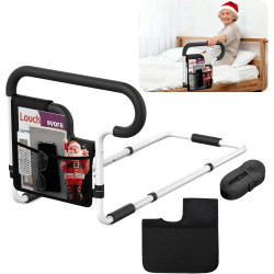 Rieles de cama para adultos mayores, riel de asistencia de cama ajustable para personas mayores