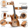 Hricane Ukelele profesional | Con kit de accesorios para principiantes