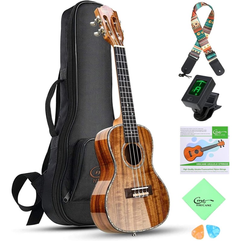 Hricane Ukelele profesional | Con kit de accesorios para principiantes Hricane Ukelele profesional | Con kit de accesorios para principiantes