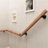 Barandilla de madera antideslizante | Barandilla elegante demadera para escaleras
