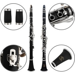 Glory GLY-PBK Clarinete profesional | Kit de accesorios de Clarinete para presentaciones