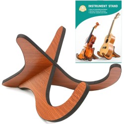 Soporte portátil plegable de madera para ukelele para mandolinas y violines