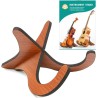 Soporte portátil plegable de madera para ukelele para mandolinas y violines