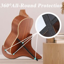 Soporte portátil plegable de madera para ukelele para mandolinas y violines