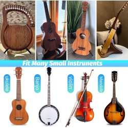 Soporte portátil plegable de madera para ukelele para mandolinas y violines