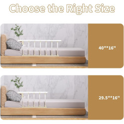 Rieles de cama para adultos mayores