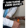 Enrollador de cuerdas de guitarra, cortador de cuerdas y extractor de pasadores de puente