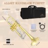 ALLSET Trompeta estándar | Con estuche y herramientas de limpieza