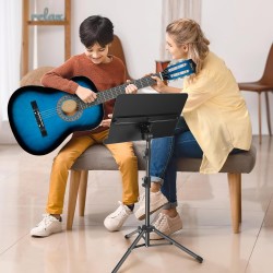 Soporte de música portátil para partituras 2 soportes de música plegables