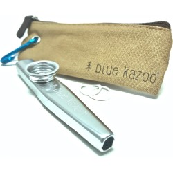 The Original Blue Kazoo - Instrumento musical | Kazoo clasico para niños y adultos con bolsa incluida