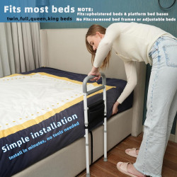 Riel de asistencia de cama ajustable para personas mayores