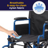Drive Medical Blue Streak - Silla de ruedas ligera | Silla de ruedas para personas discapacitadas