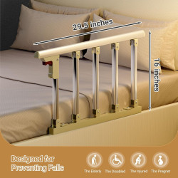 Rieles de cama para adultos mayores