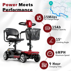 MS08s - Scooters de movilidad para personas mayores y adultos | Scooter electrico para personas discapacitadas o adultos mayores